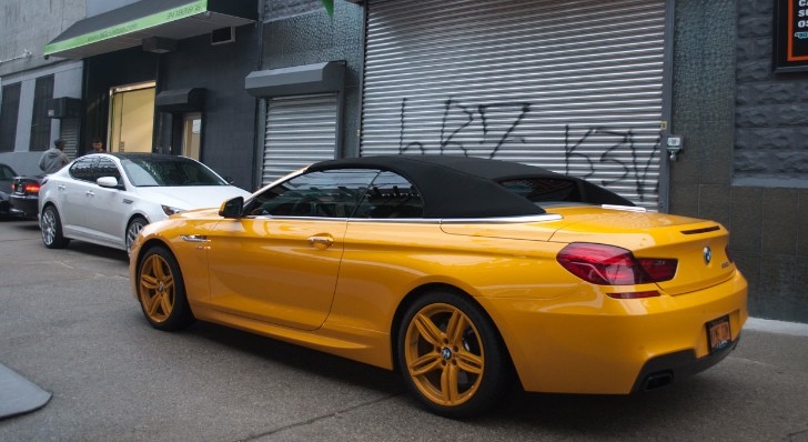 BMW 6-Series Convertible F13 in Yellow