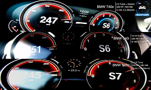BMW 740i vs. 740e vs. 740d: the Acceleration Test