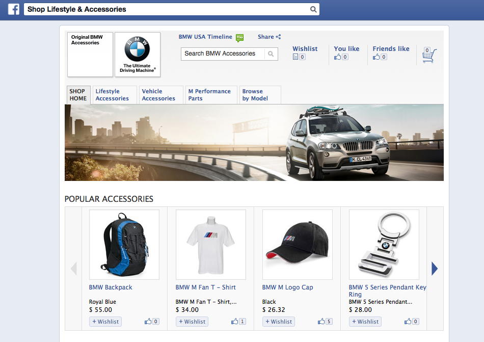BMW Accessories Now Available for Purchase Directly on Facebook