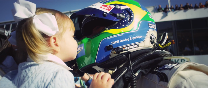 BMW's Augusto Farfus and his little girl