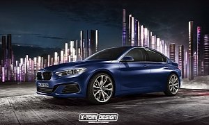 BMW Compact FWD Sedan Accurately Rendered Based on Preview Concept