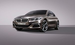 BMW Concept Compact Sedan Previews FWD F52 1 Series Sedan