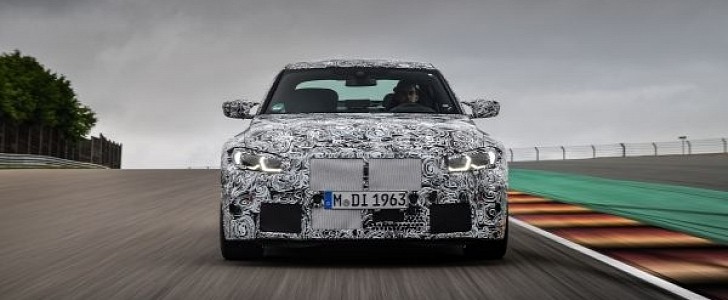 2021 BMW M3 on the track