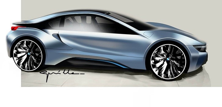 BMW i8 sketch