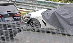 BMW Crashes 8 Series Test Mule at the Nurburgring, Front Suspension Is Broken