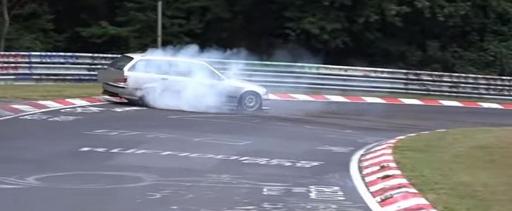 BMW Driver Pulls Amazing Nurburgring Crash Save