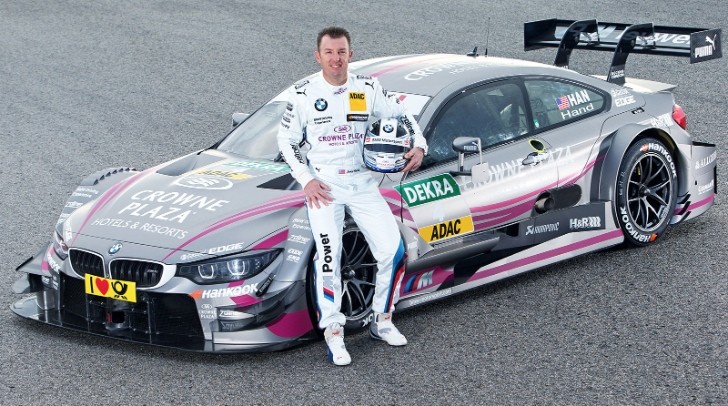 Joey Hand and his Crowne Plaza BMW M4 DTM