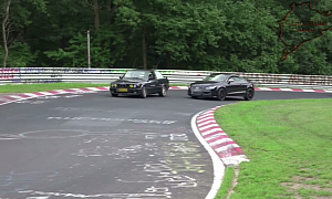 BMW E30 and Audi TT Get Way Too Intimate on Nurburgring, But Who's at fault?