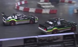 BMW E30 and Nissan Silvia S13 in Pickup Guise Drift Off at Essen