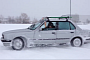 BMW E30 Takes on Rally Subaru in Snowmageddon