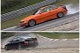 BMW E36 Crashes On Nurburgring Right After Another E36 Spills Coolant on Track