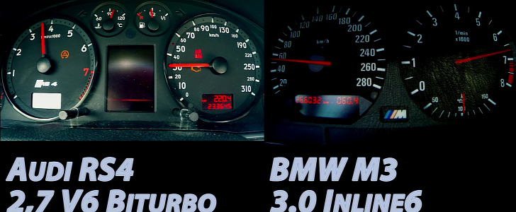 BMW E36 M3 vs Audi RS4