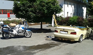BMW E36 Turned Into Swimming Pool, Driven Around Town