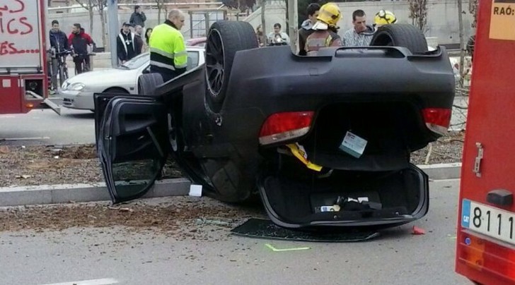 Flipped Over BMW E60 M5