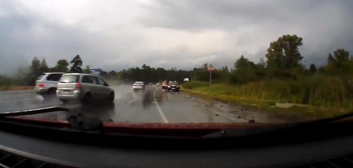 BMW X5 Crash in Russia