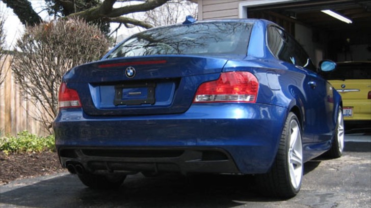 BMW 1 Series Coupe with CF Diffuser
