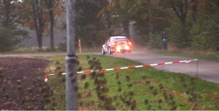 BMW 1M Coupe Rally Car Spitting FIre