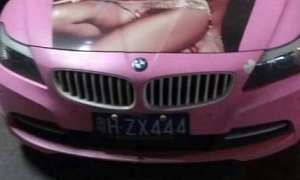 BMW E89 Z4 Has a Hot Brunette on its Bonnet in China
