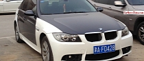 BMW E90 3 Series Looks Like a Zebra in China