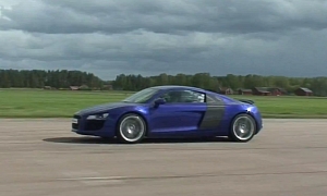BMW E92 M3 Barely Wins Drag Race with Audi R8