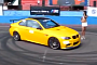 BMW E92 M3 Drifts Perfectly Around a Hot Girl