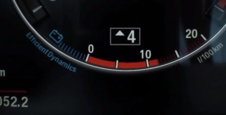 BMW EfficientDynamica Gear Shift Indicator