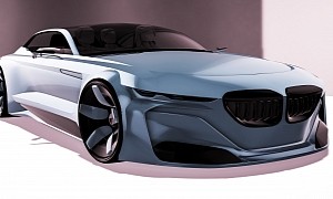 BMW Electric Sports Sedan Rendering Imagines BMW's Tesla/Taycan Fighter