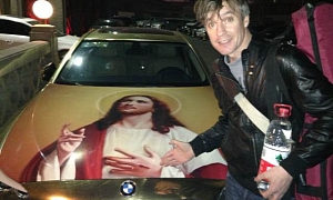 BMW F10 5 Series Rides with Jesus in China