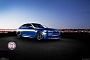 BMW F10 M5 Has Black Wheels and Blue Calipers