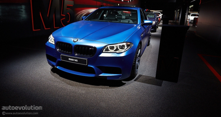 Frozen Blue BMW F10 M5 LCI at 2013 Frankfurt Motor Show