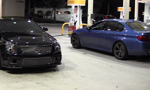 BMW F10 M5 vs 2013 Cadillac CTS-V Coupe