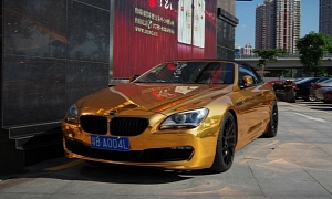 BMW F12 650i Convertible Is Golden in China
