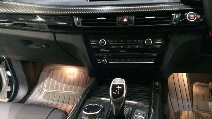 BMW F15 X5 interior with wrapped trims