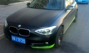 BMW F20 1 Series Comes in Matte Black in China