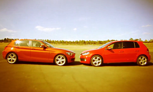 BMW F20 125i vs Volkswagen Golf GTI Comparison Test