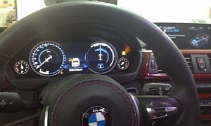 BMW F30 3 series Spotted in the Wild Wearing Fully Digital Instrument Cluster