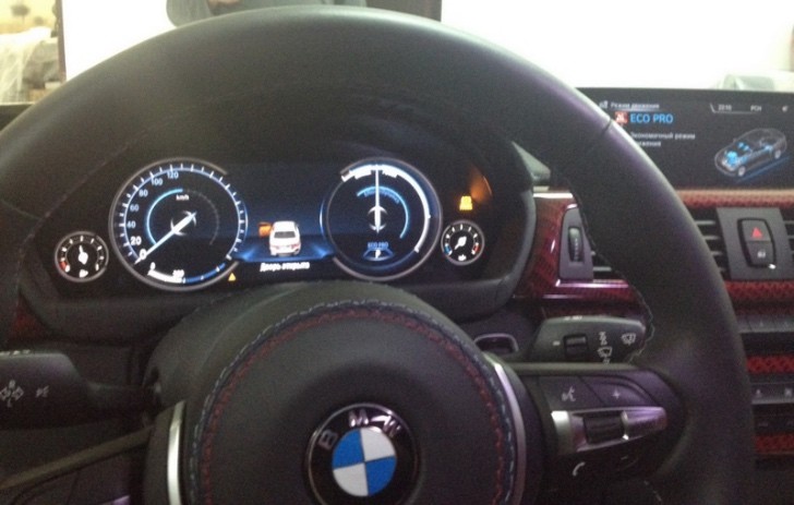 BMW F30 3 Series with digital instrument cluster