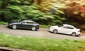 BMW F30 320d vs Lexus IS300h Comparative Test