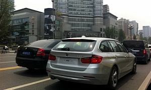 BMW F31 Touring Spotted Testing in China