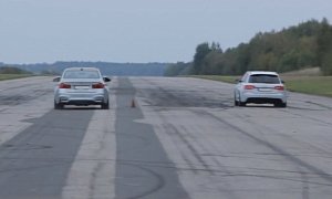 BMW F80 M3 Drag Races Audi RS4 Avant from a Standstill