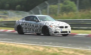 BMW F82 M4 Caught Testing with Carbon Ceramic Brakes
