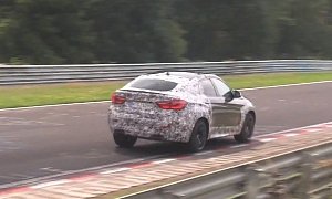 BMW F86 X6 M Reveals Production Lights Testing on the Ring