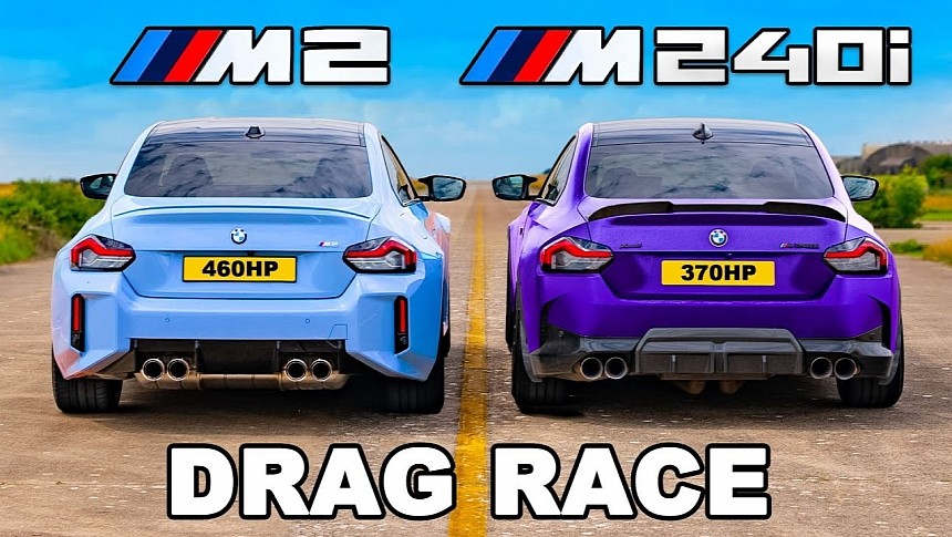 BMW M240i vs. M2 - Drag Race