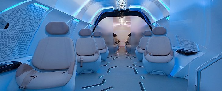 Hyperloop One capsule interior