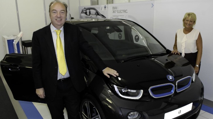 BMW i3 with Norman Baker, UK's Transport Minister