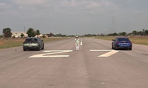 BMW i4 M50 Drag Races MG4 EV XPOWER, Budget Electric Vehicle Clocks Just Over 12 Seconds
