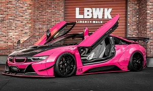BMW i8 Refuses To Play Dead, Enters Liberty Walk Candy Shop for a Flashy Makeover