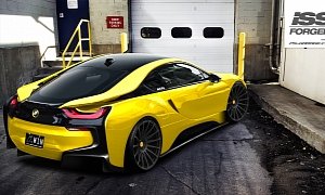 BMW i8 Rendered on ISS Forged Wheels