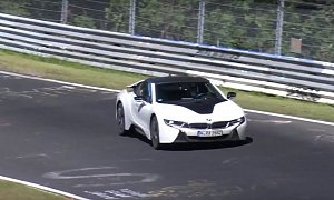 BMW i8 Roadster Drops Hot Laps on Nurburgring, Has Confusing "i6" Badge