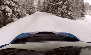 BMW i8 Tested in Heavy Snow on Finnish Roads